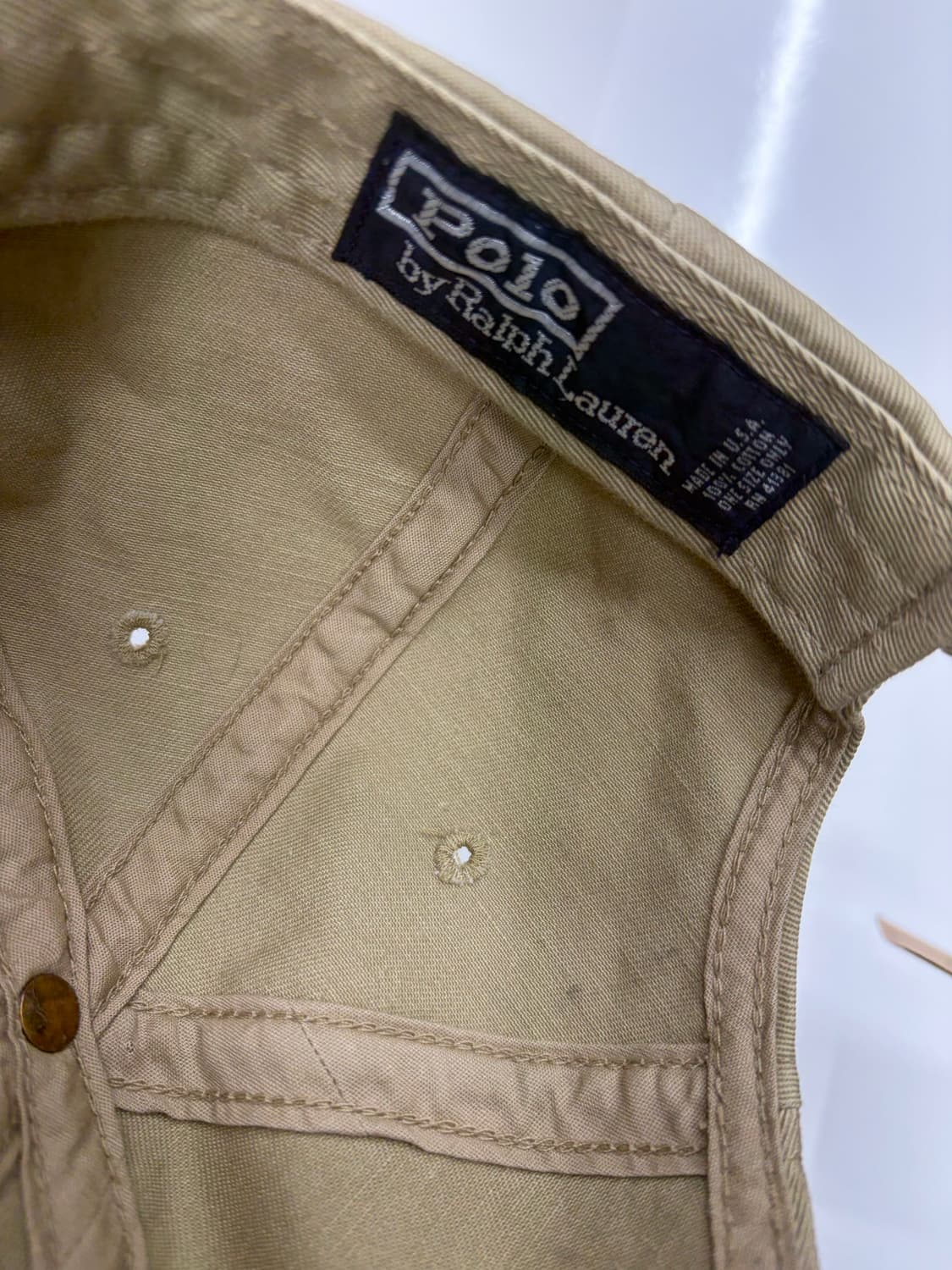 폴로 랄프로렌 성조기 볼캡 베이지 상품이미지6