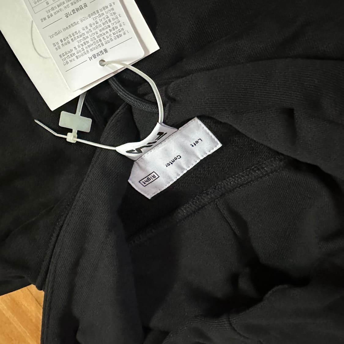 포스트 아카이브 팩션 x 휠라 후드 블랙 상품이미지2