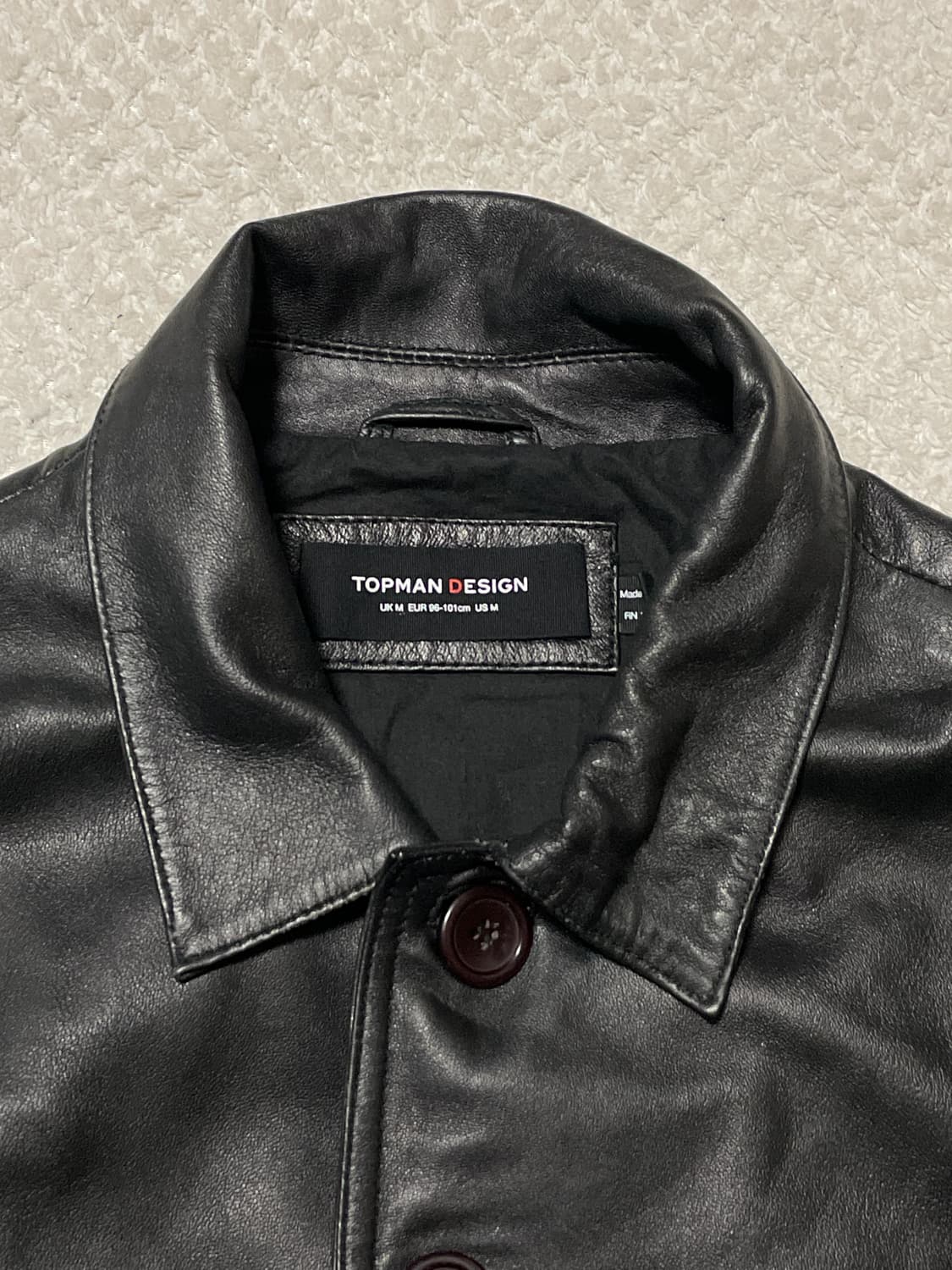 TOPMAN 웨스턴 무드 램스킨 양가죽 G-1 레더 자켓 상품이미지4