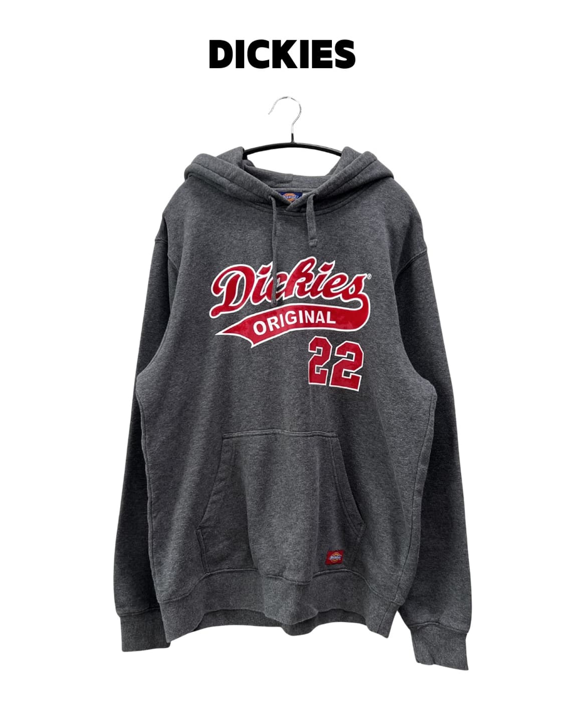 디키즈 오리지널 1922 후드 티 차콜 상품이미지1
