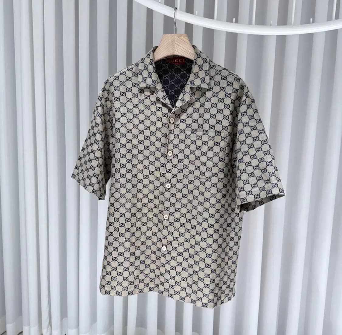 48 / 구찌 GG 모노그램 베이지 반팔셔츠 상품이미지2