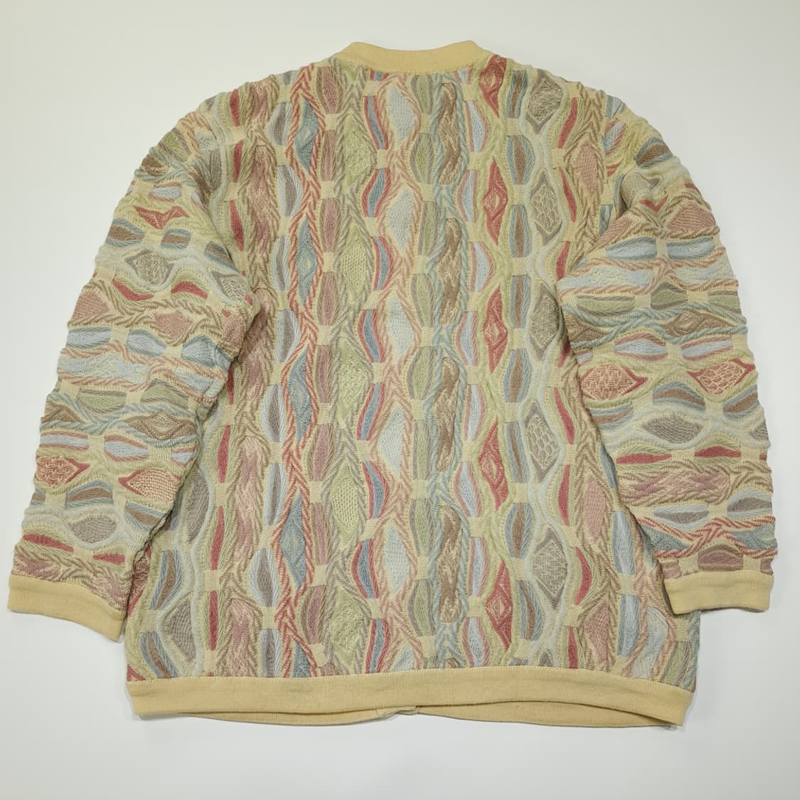 CL114 L COOGI 멀티 컬러 퓨어 울 버튼 카디건 상품이미지7