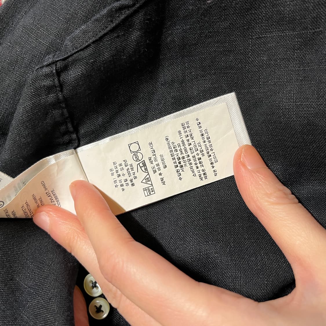 폴로랄프로렌 린넨 셔츠 블랙 상품이미지6