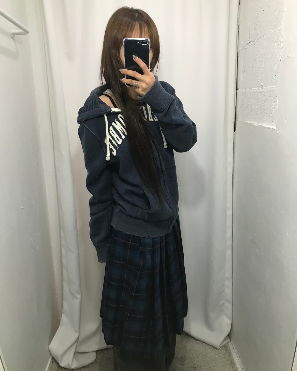 아베크롬비 네이비 후드집업 (M) 상품이미지1