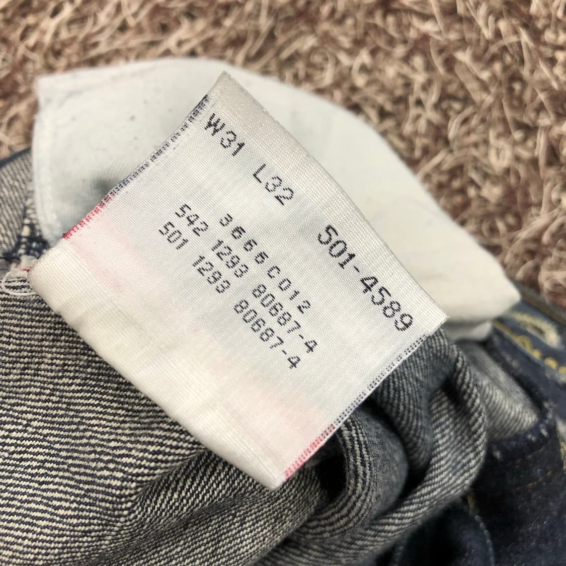 리바이스 501 90s USA 워싱 데님팬츠  상품이미지8