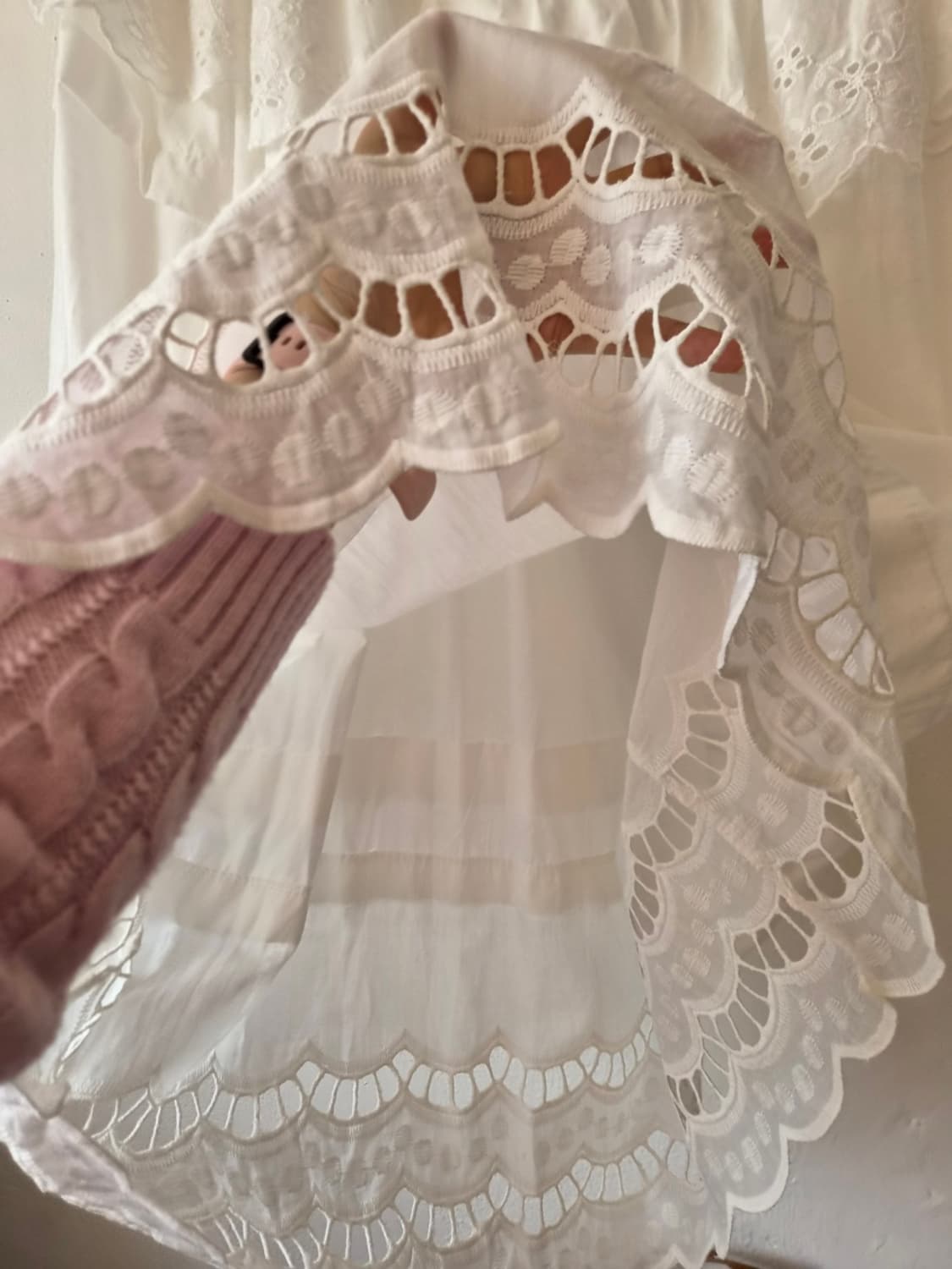 TT 여성 레이스펀칭루즈핏원피스 FREE 상품이미지4