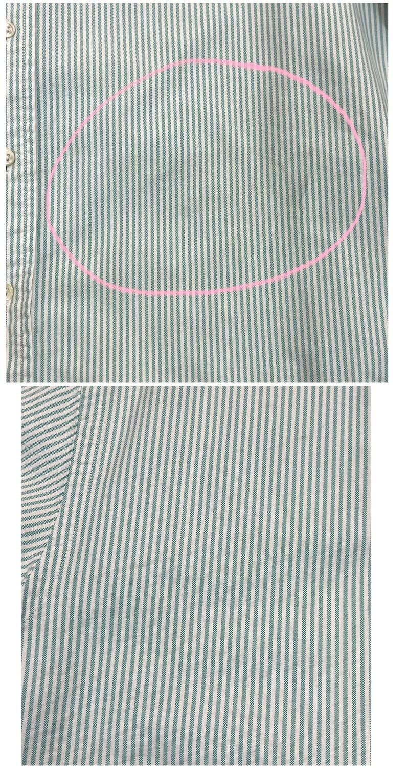 폴로 랄프로렌 스트라이프 반팔 셔츠 그린 100 #csz3347  상품이미지5