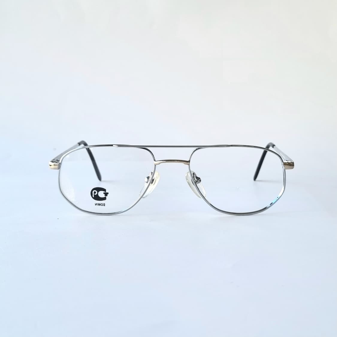 데드스탁 빈티지 실버 투브릿지 에비에이터 안경테 757 상품이미지1
