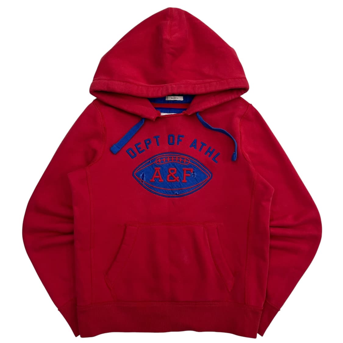 아베크롬비 블루 자수 레드 후드 S 상품이미지2