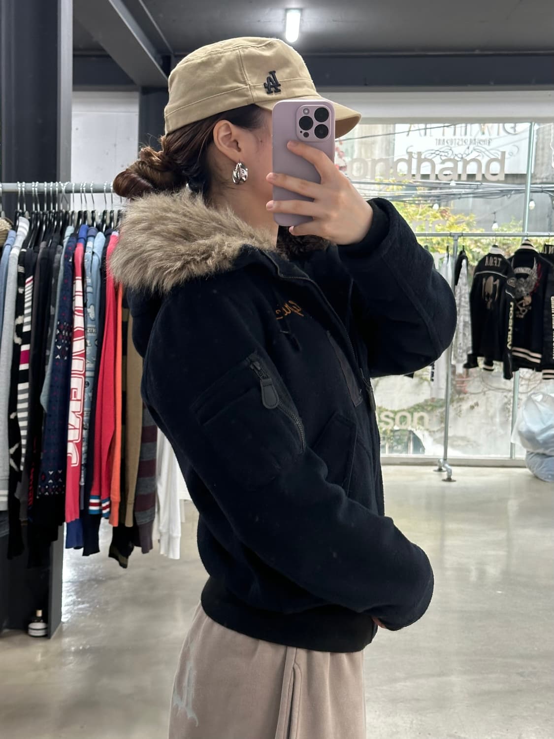 히스테릭글래머 울프죠 Y2k n-2b 울 자켓 상품이미지5