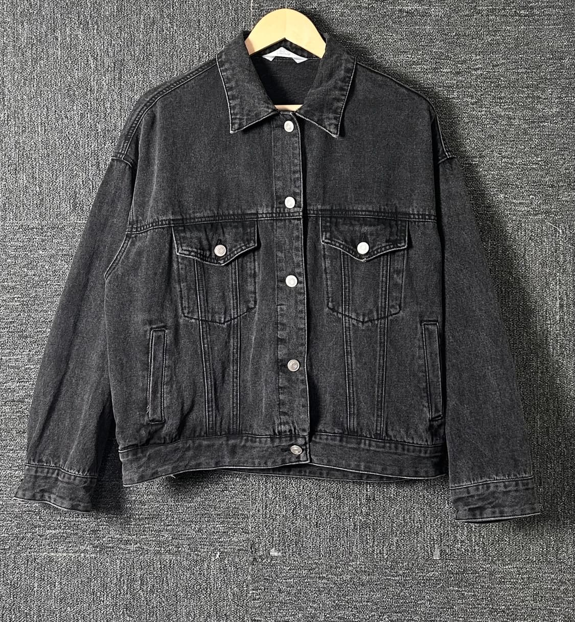 8세컨즈 흑청 데님 자켓 M 상품이미지1