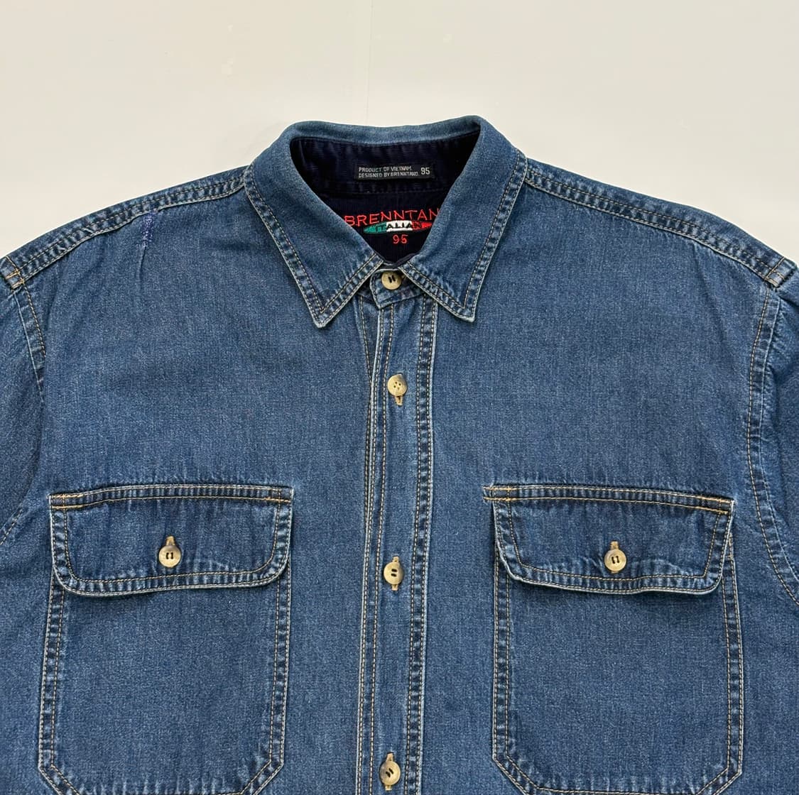 Brenntano 90's Itanian Denim-Shirt 상품이미지3