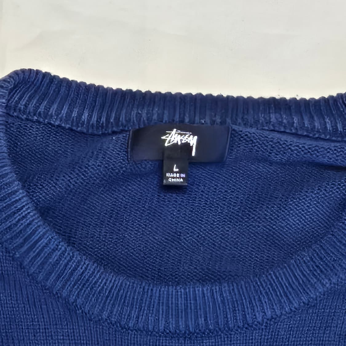 스투시 빌리아드 스웨터 네이비 상품이미지3