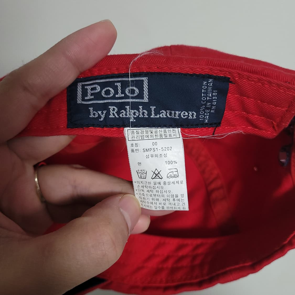 POLO 폴로 랄프로렌 레드 빈티지 볼캡 상품이미지5