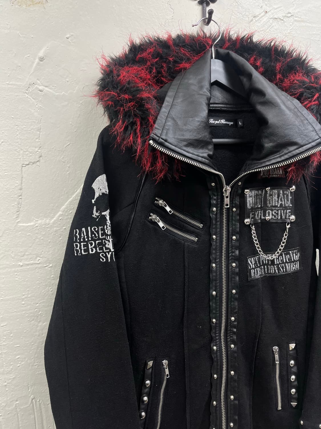 Sexpotrevenge 00s trimming fur punk hood 상품이미지4