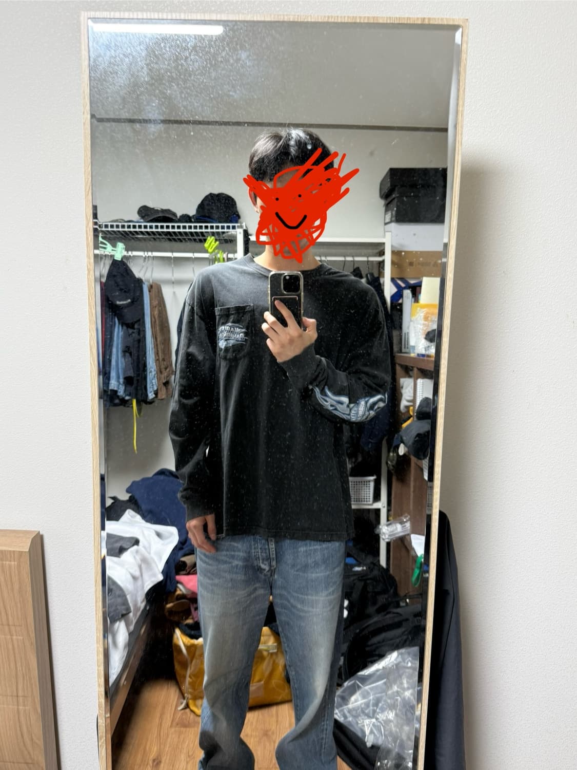 00s 할리 롱슬리브 블루 플레임 상품이미지5