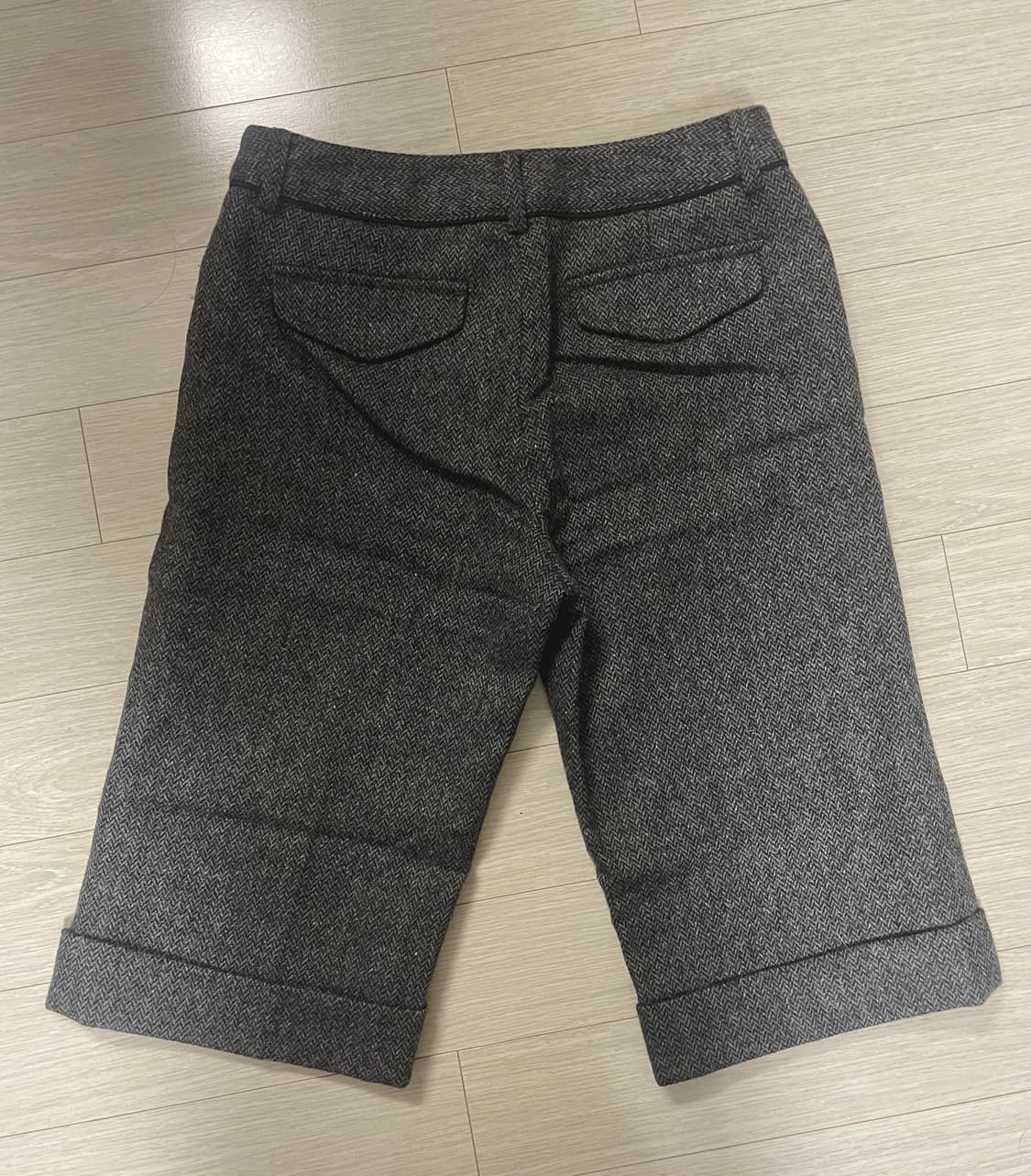 Vintage 울 폴리 카프리팬츠 버뮤다 하프팬츠 상품이미지3
