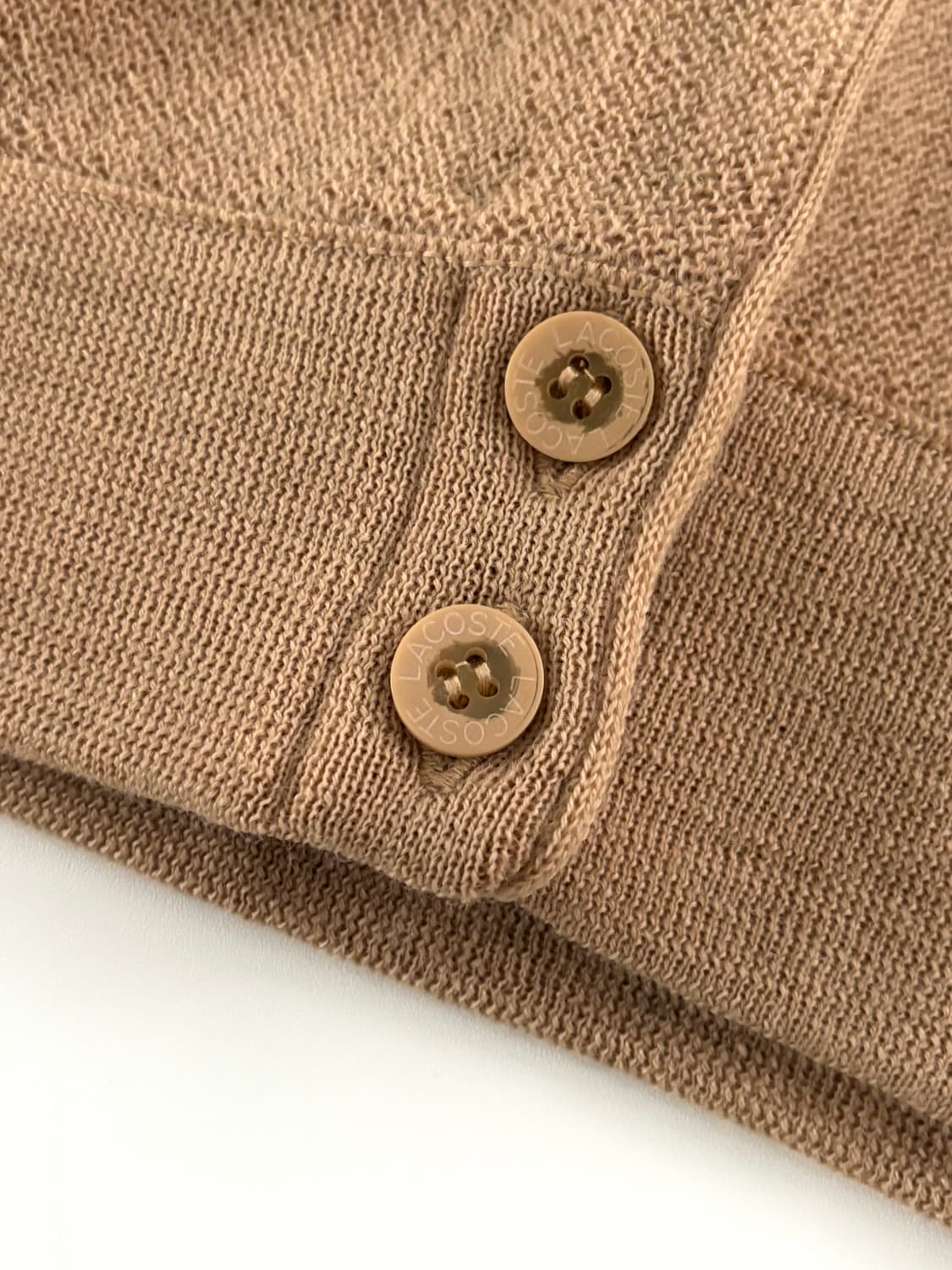 Lacoste 라코스테 베이지 컬러 브이넥 울 가디건 상품이미지8