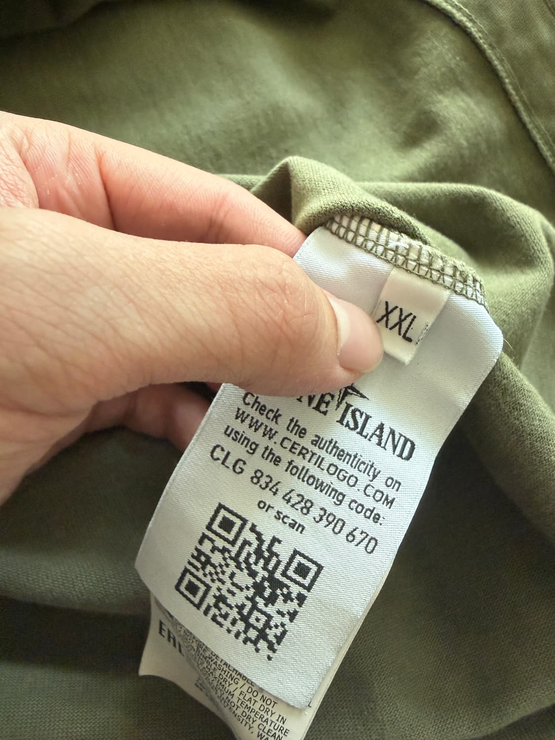 STONE ISLAND 롱슬리브 XXL 올리브(카키) 상품이미지4