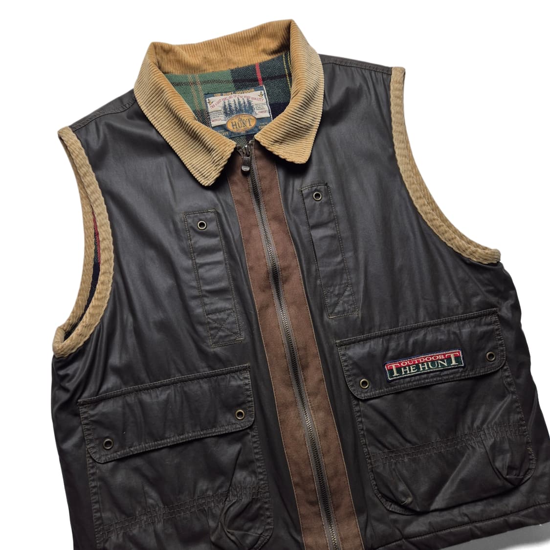 [L] VTG 헌트 코듀로이넥 집업 베스트 상품이미지1