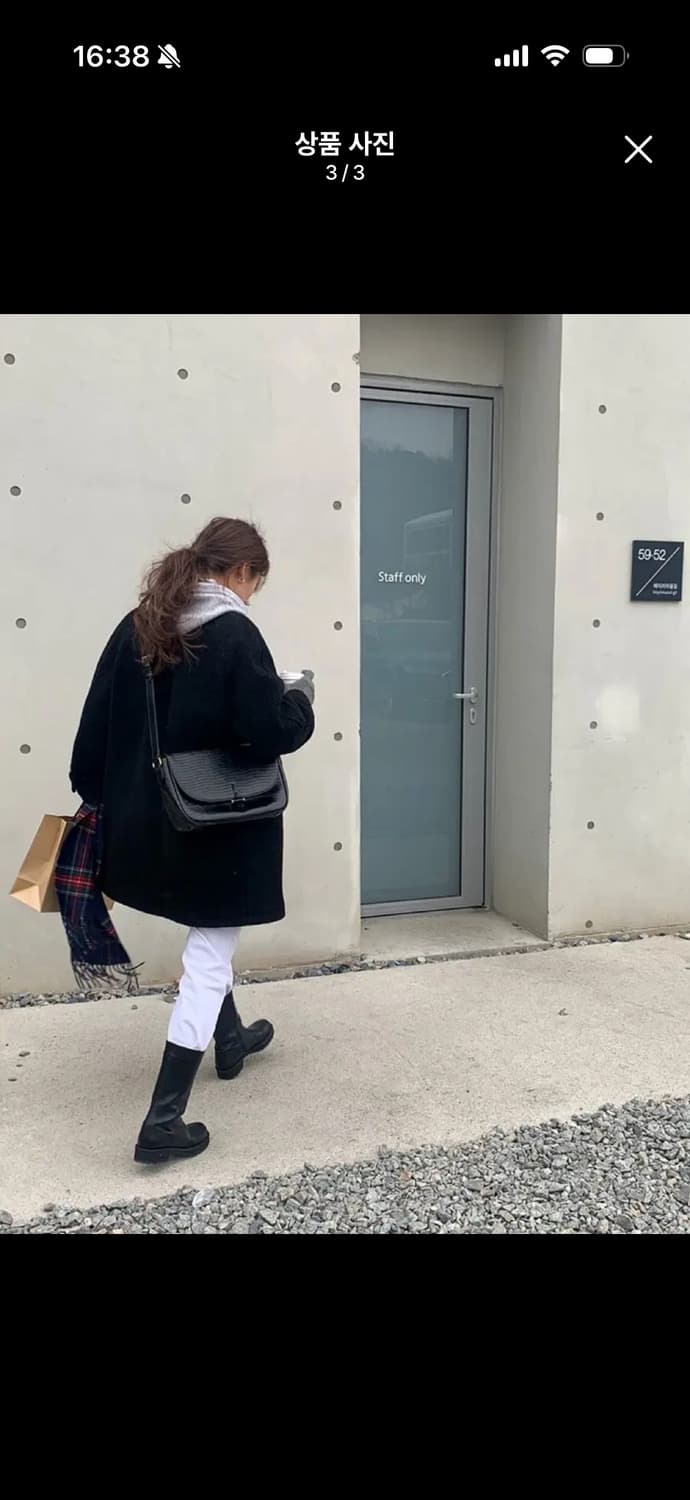 뮤렛 muret 그레이스 부클 코트 블랙 상품이미지3