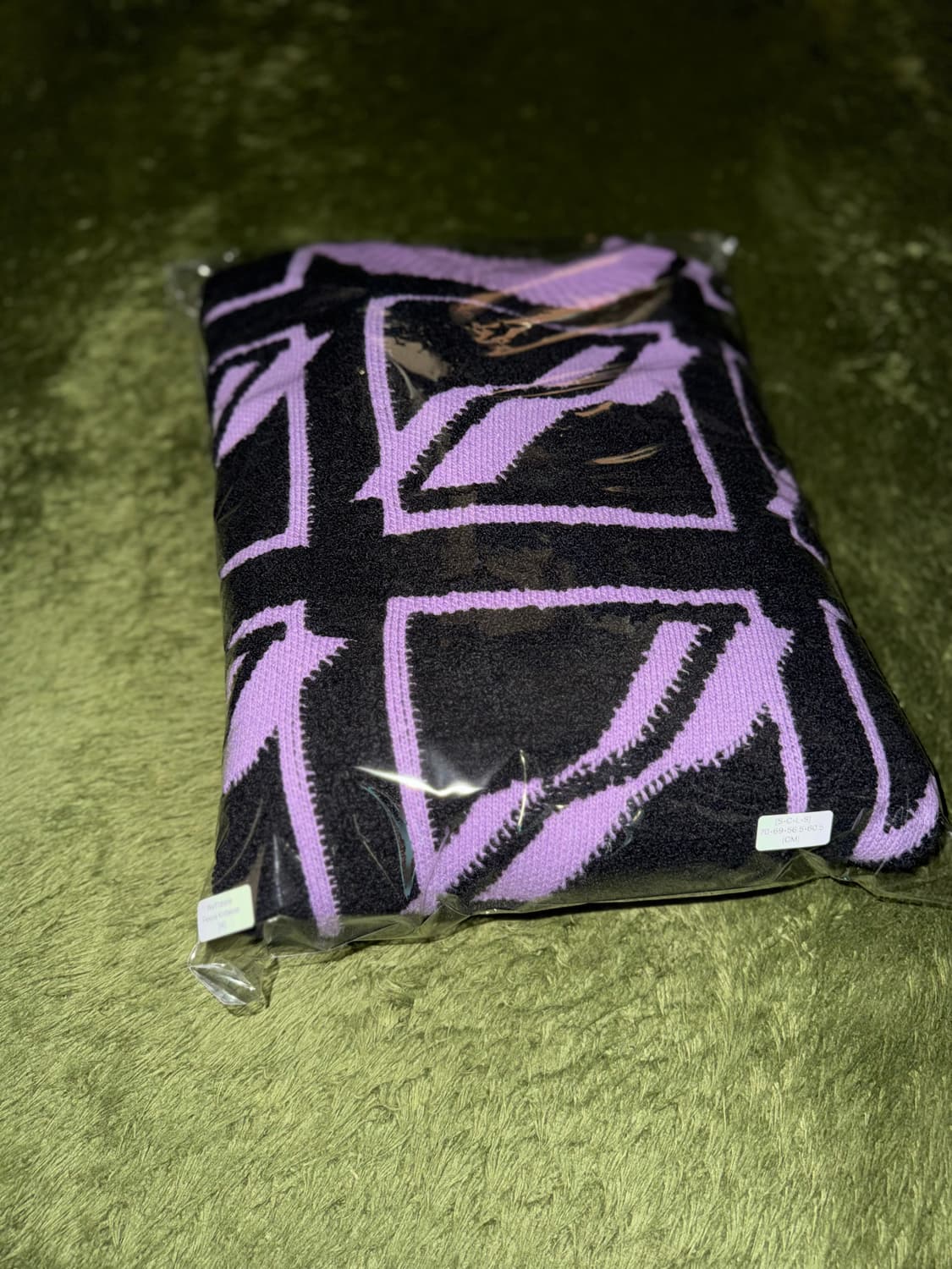 [M] We11done 웰던 스퀘어 로고 플리스 파일 니트 상품이미지10