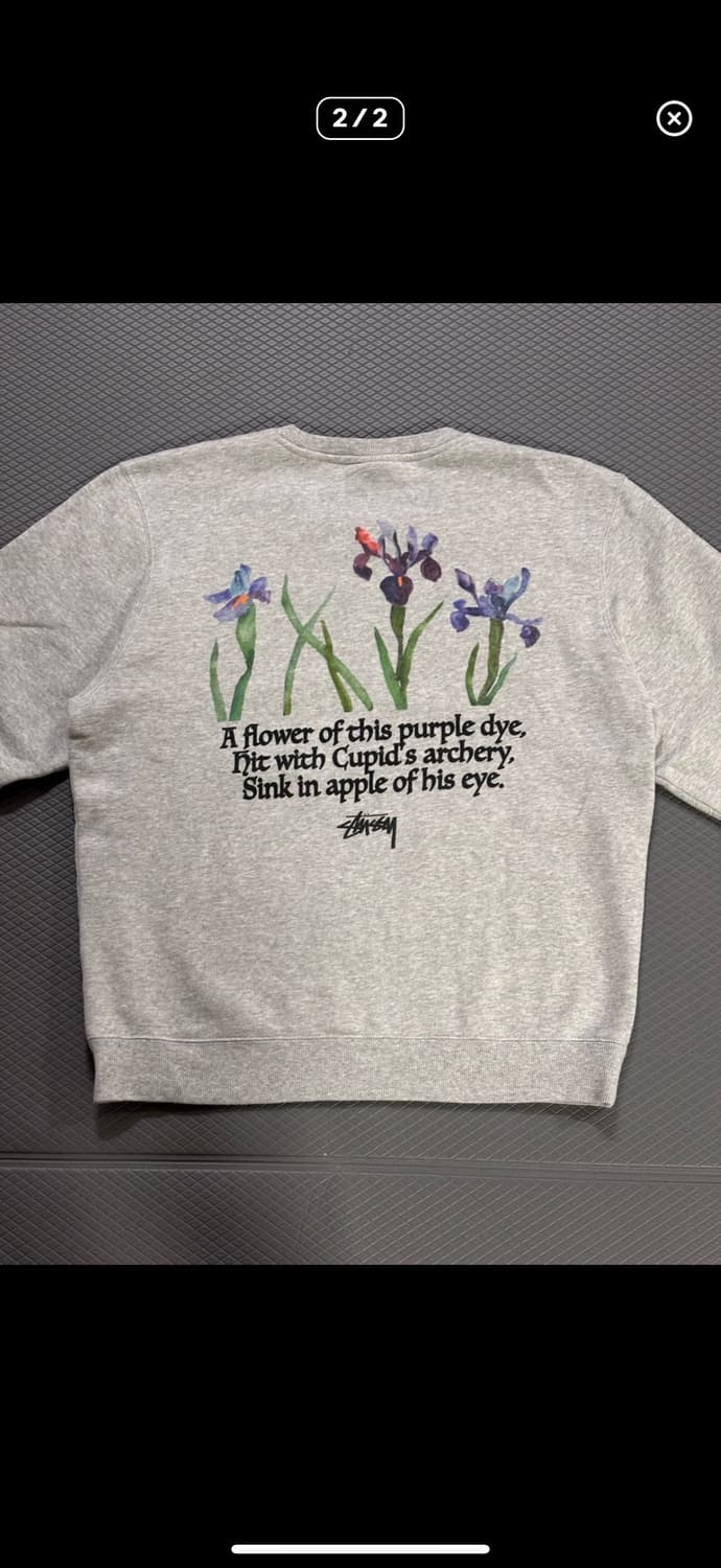 스투시 플라워 맨투맨 상품이미지2