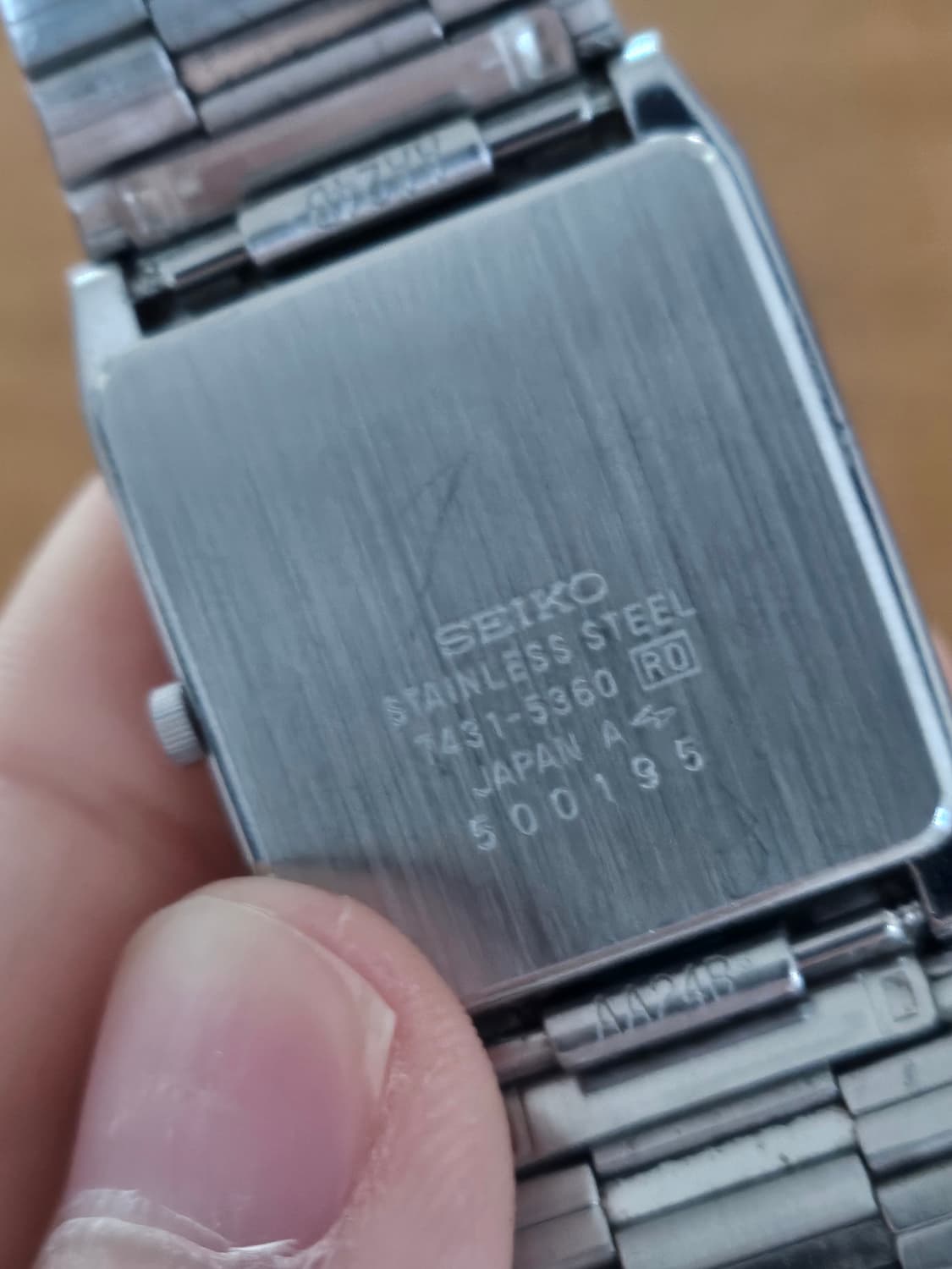 세이코 빈티지 사각 시계 상품이미지2