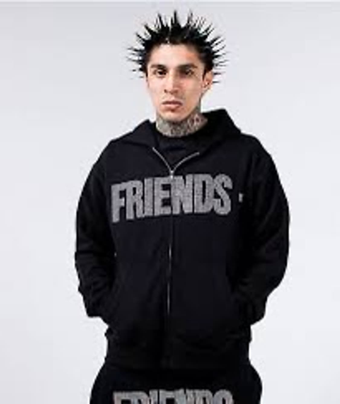 Vlone 라인스톤 후드집업 S  상품이미지1