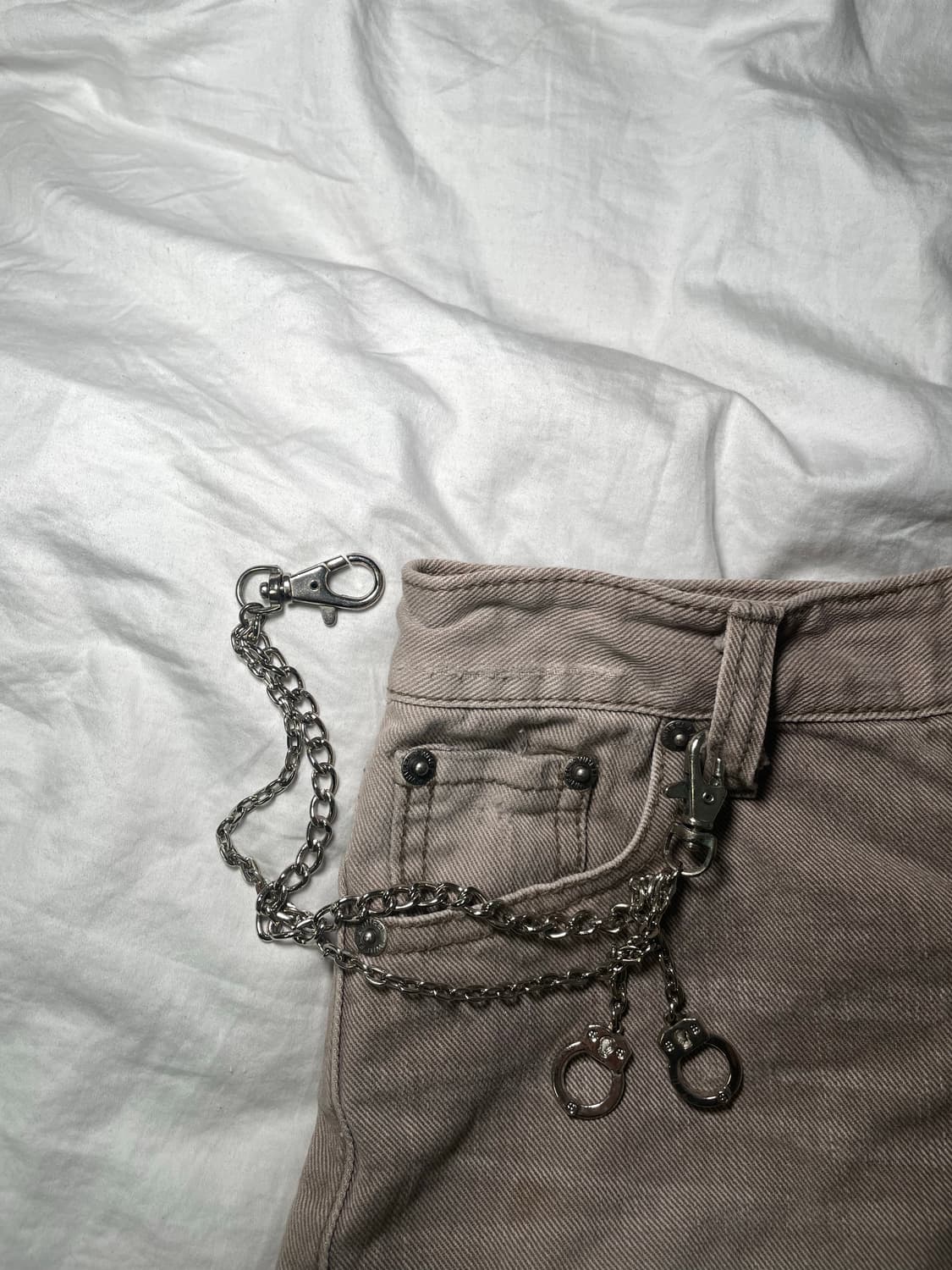 y2k low waist miniskirt 워싱 그레이브라운 미니스커트 상품이미지2