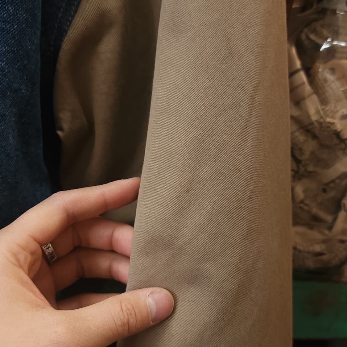 90s 빈티지 데님 바시티 자켓 레터맨 자켓 L 상품이미지8