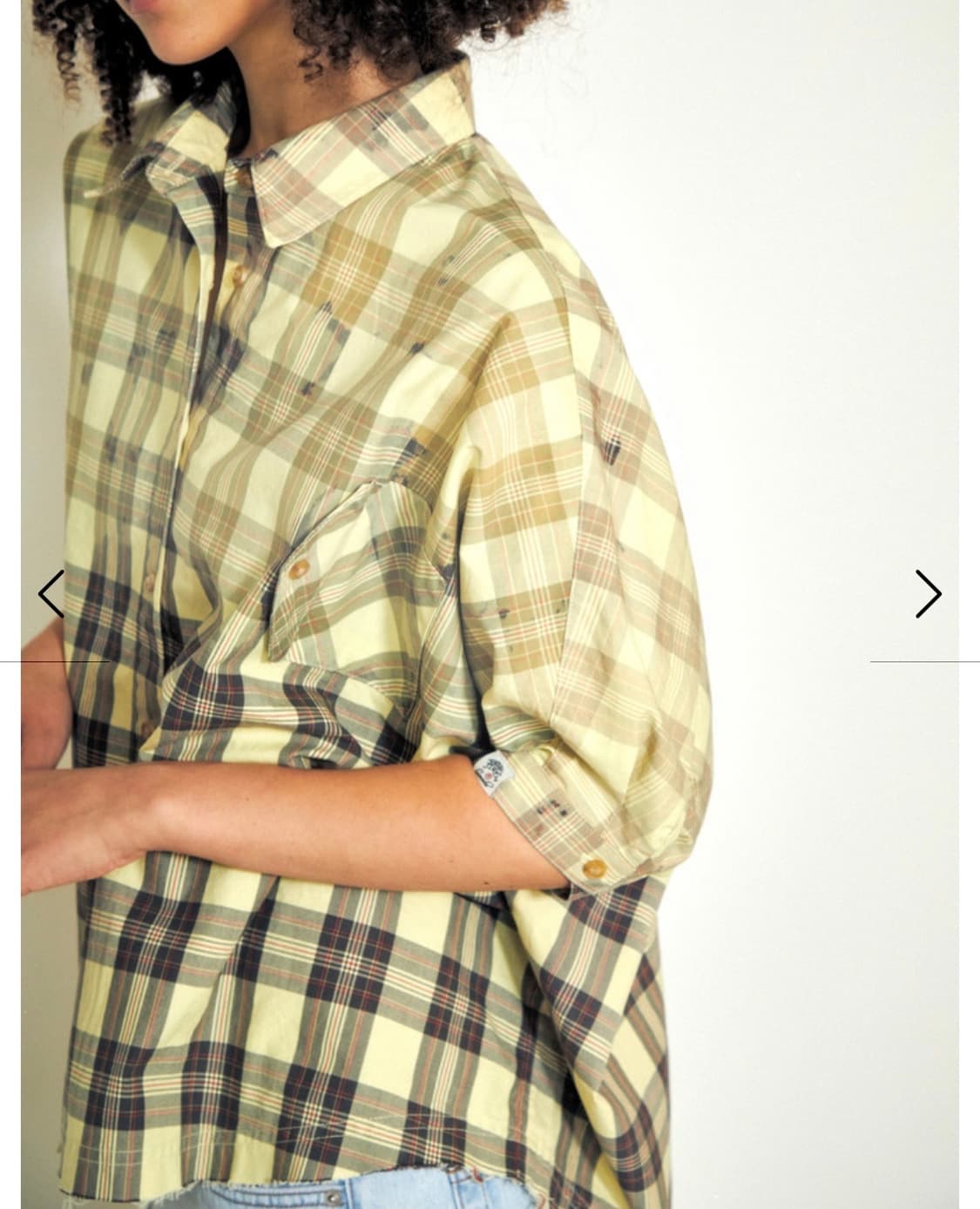 로레일즈 페이드 워싱 체크 셔츠 상품이미지5