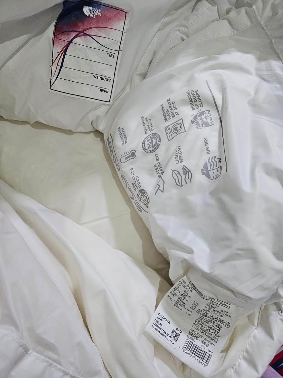 상태최상 노스페이스 밀라노 올림픽 팀코리아 국대 단복 패딩 90 / S 상품이미지6