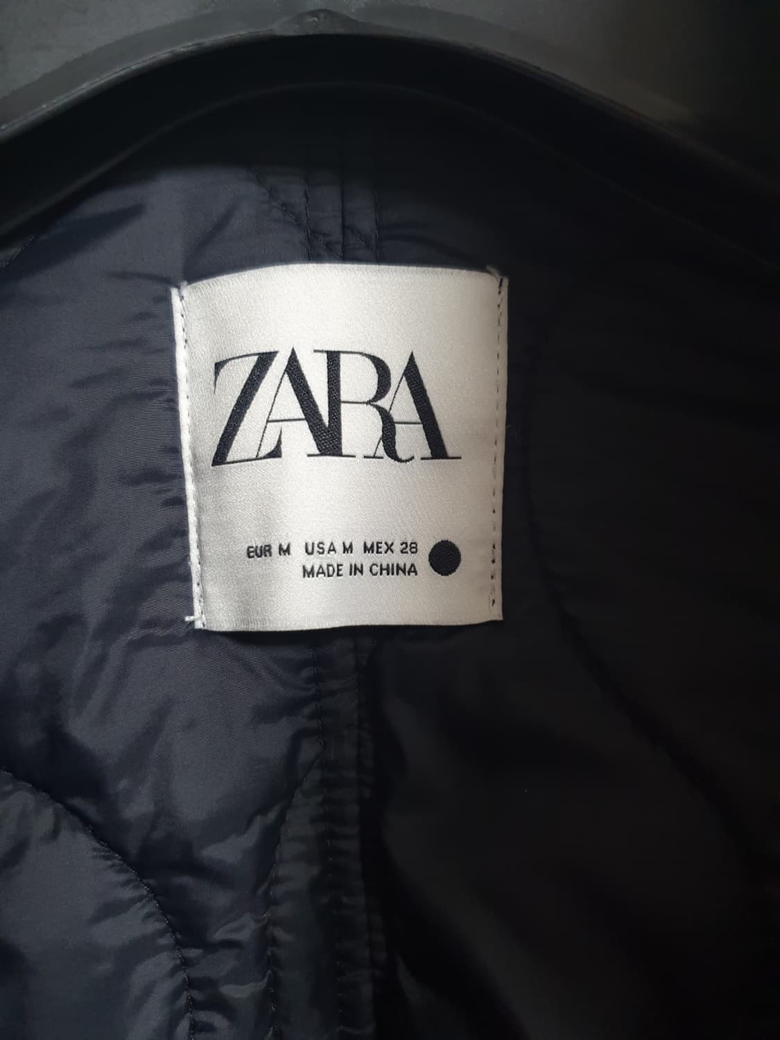 택포가 자라 자켓 블랙 퀼팅누빔자켓 M 상품이미지9