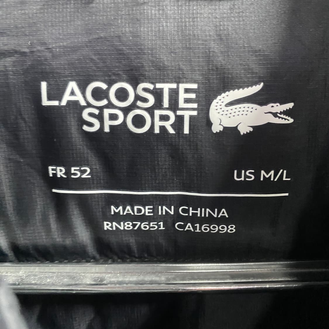 라코스테 스몰로고 나일론 경량 베스트 b3374 상품이미지4