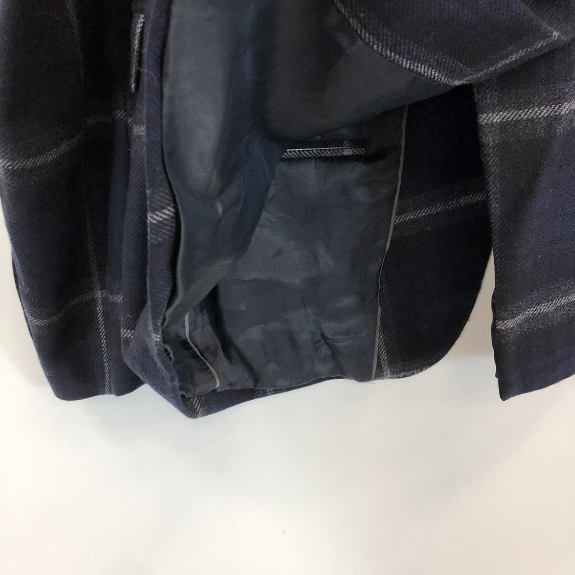 자라 울 100% 체크 콤비자켓 100 사이즈  상품이미지4