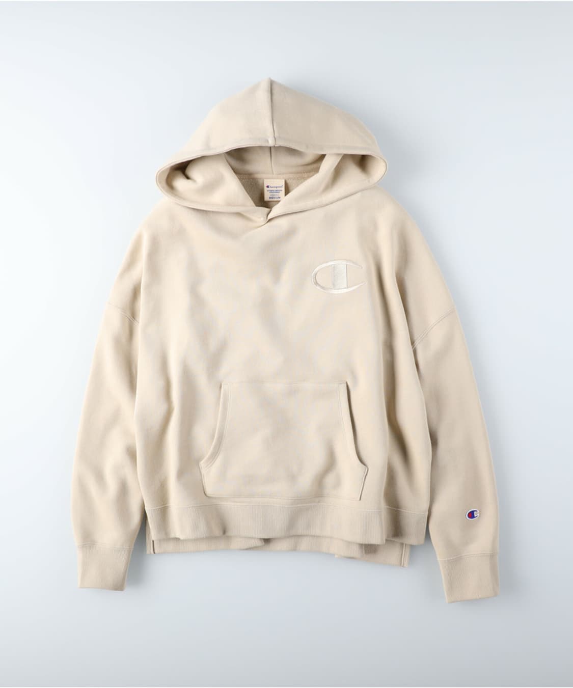 챔피온 일본빈티지)빅로고 베이지 모리걸 y2k 라떼갸루st 후드티 상품이미지1