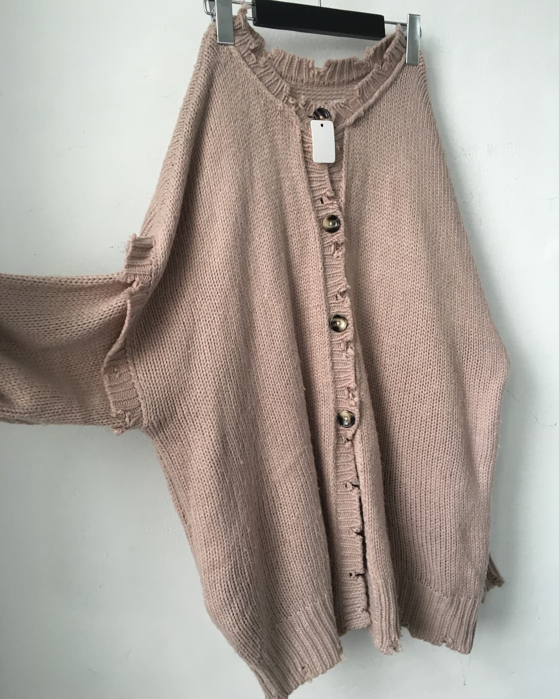 Damage point knit cardigan 상품이미지4