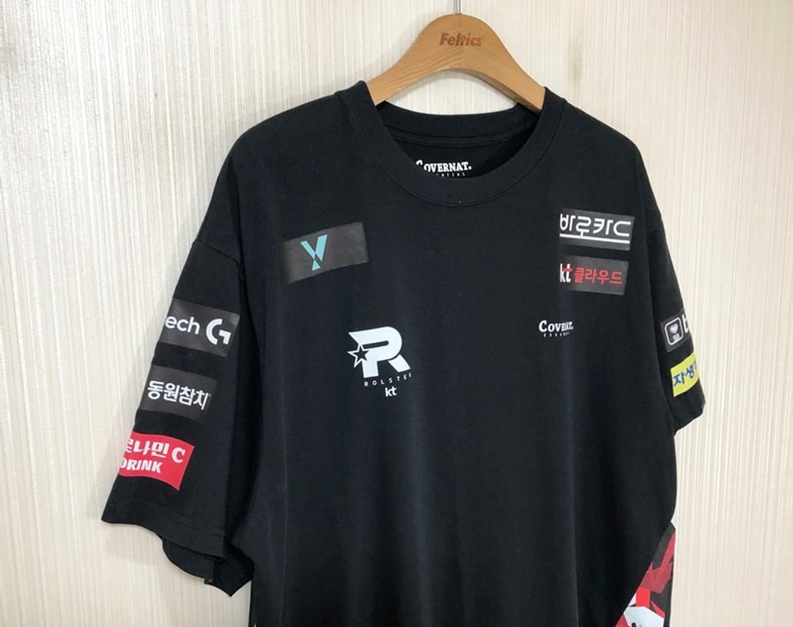 커버낫 KT롤스터 2024시즌 하반기유니폼/티셔츠 XL Spark 상품이미지5