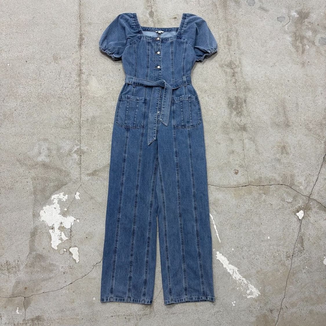 게스 점프수트 데님팬츠 v2822 상품이미지1