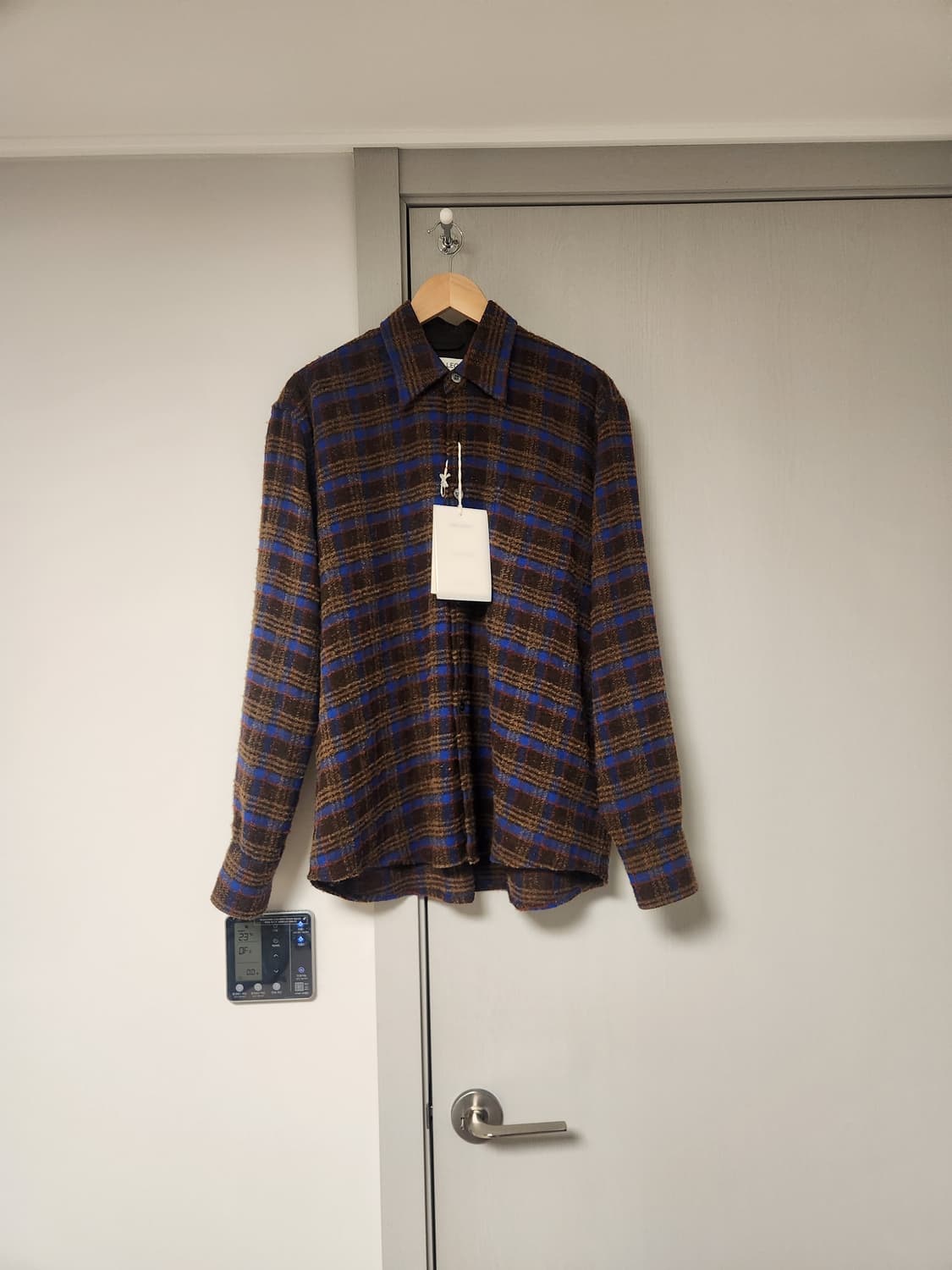 46)아워레가시 어보브 셔츠 브라운 판코우 체크 상품이미지1