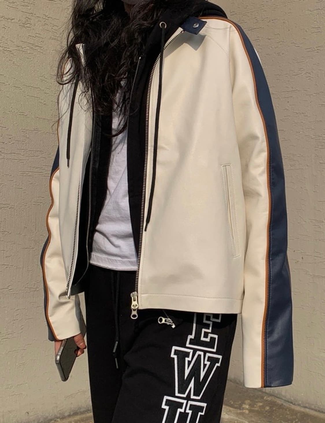 릿킴 레이싱 레더 자켓 상품이미지3