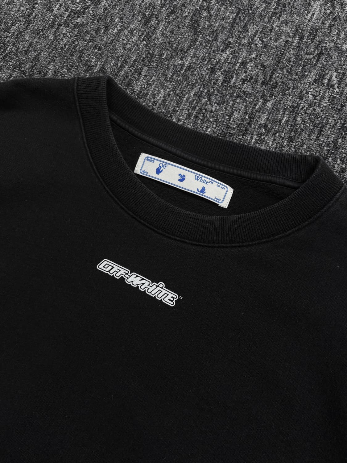 오프화이트 블랙 마커 애로우 맨투맨 상품이미지4