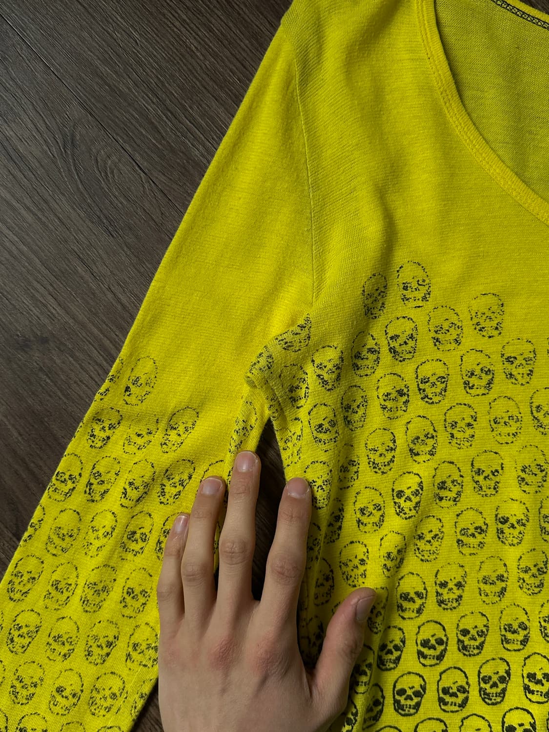 Swanky 스컬 그라데이션 롱 슬리브 상품이미지9