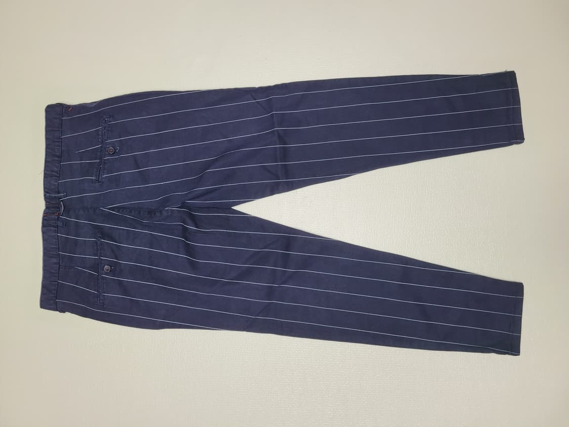 자라맨 ZARAMAN 스트라이프 면치노  34 네이비  상품이미지9