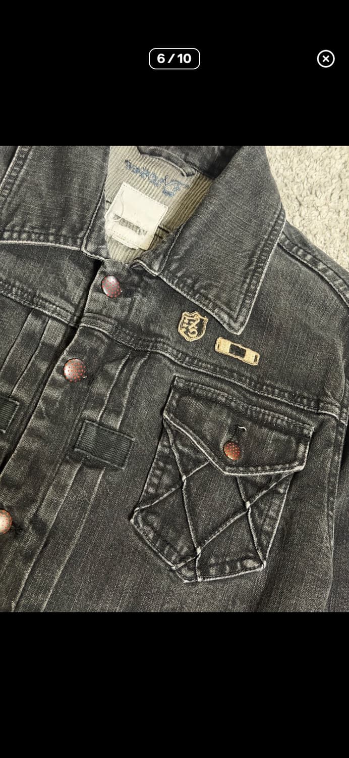 디젤 00’s y2k 블랙 데님 자켓 상품이미지4