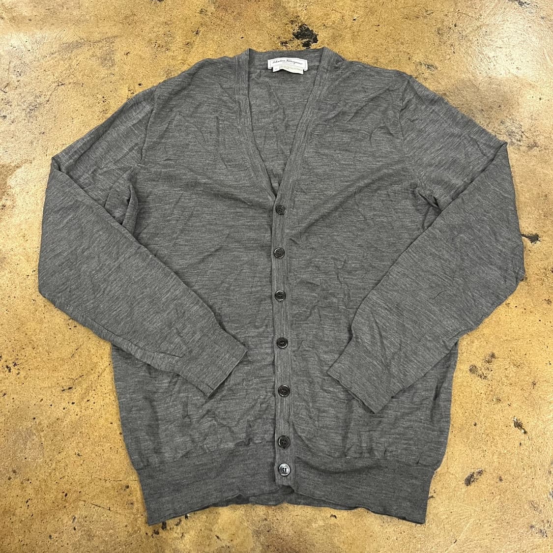 [정품/XL] 살바토레 페라가모 그레이 가디건 b15 상품이미지2