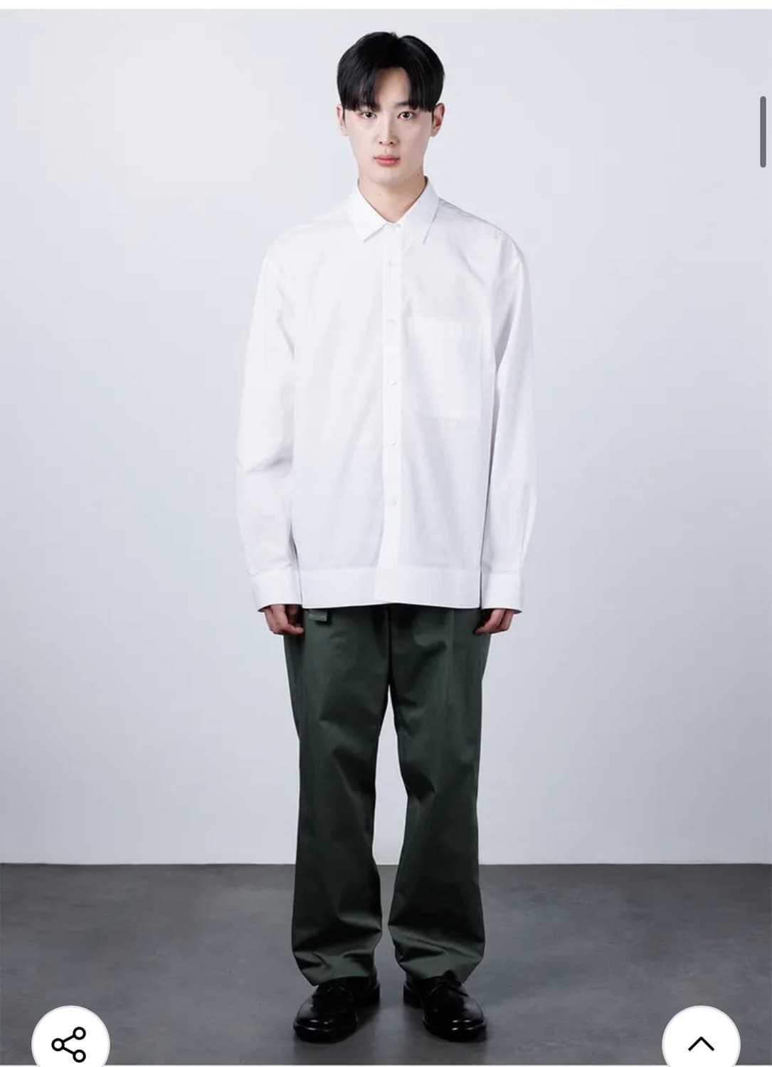 와기 벨티드 팬츠 - 밀리터리 그린 3사이즈 상품이미지2