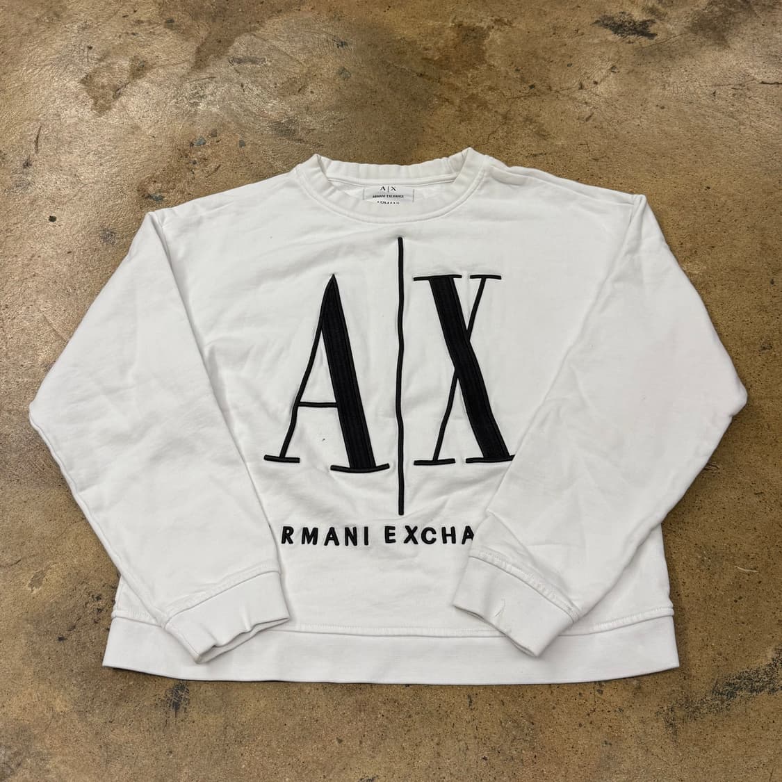 [정품/M] 아르마니 익스체인지 흰색 맨투맨 티셔츠 b15 상품이미지2