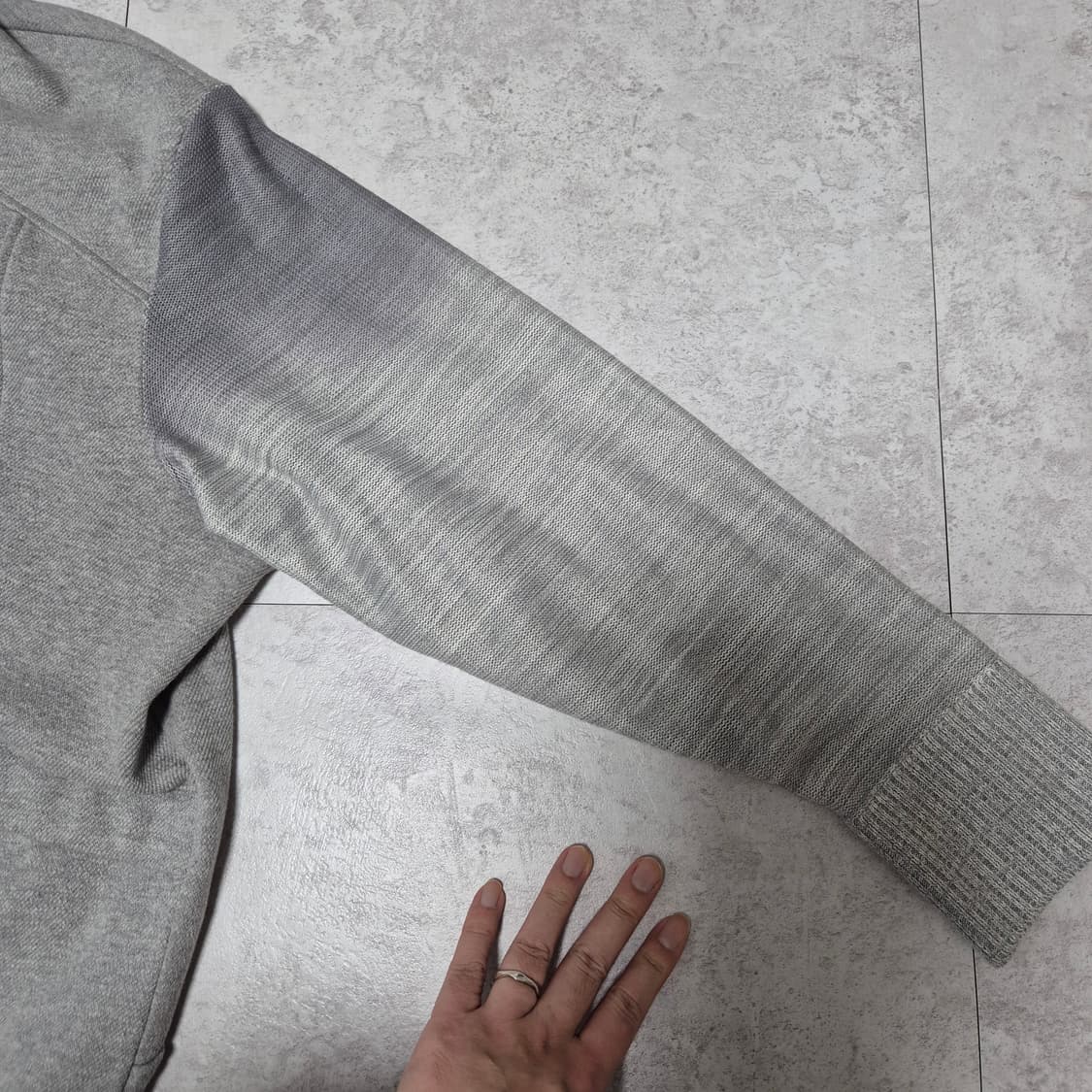 시스템 옴므  후드 집업 실제 착용샷(실물깡패) 상품이미지5